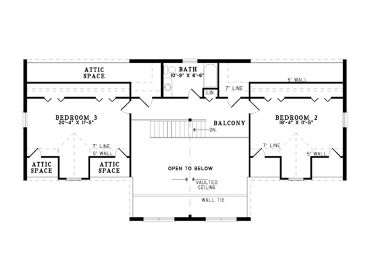 2nd Floor Plan, 025L-0037