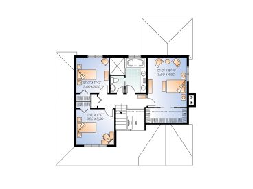 2nd Floor Plan, 027H-0216