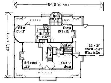 1st Floor Plan, 032H-0026