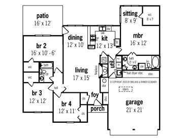 Floor Plan, 021H-0069