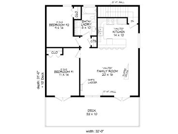 1st Floor Plan, 062H-0520