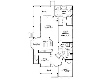 1st Floor Plan, 017H-0016