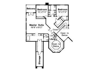2nd Floor Plan, 051H-0053