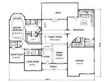1st Floor Plan, 019H-0054