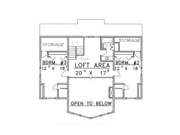 2nd Floor Plan, 012H-0068