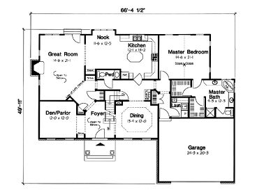 1st Floor Plan, 047H-0015