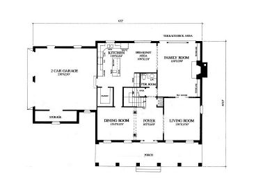 1st Floor Plan, 063H-0012