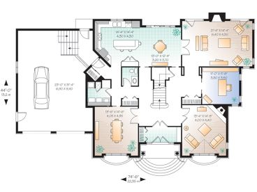 1st Floor Plan, 027H-0028