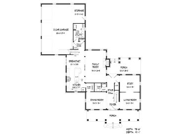 1st Floor Plan, 019H-0212
