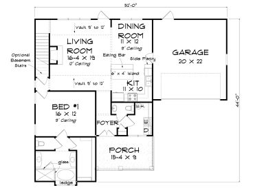 1st Floor Plan, 059H-0233