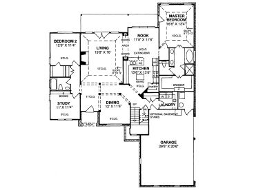 1st Floor Plan, 059H-0009
