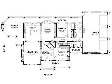 1st Floor Plan, 034H-0041