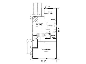 1st Floor Plan, 054H-0045
