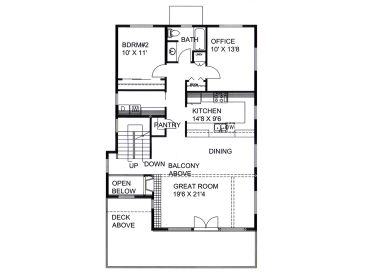 1st Floor Plan, 012H-0227