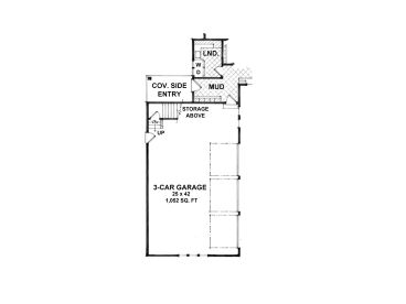 Garage Floor Plan, 023H-0173