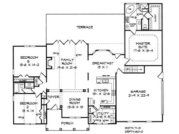 1st Floor Plan, 019H-0022