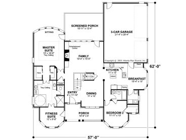 1st Floor Plan, 007H-0070
