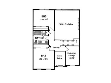 2nd Floor Plan, 014H-0053