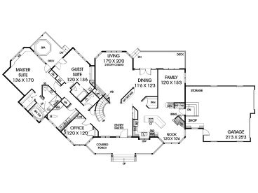 1st Floor Plan, 013H-0025