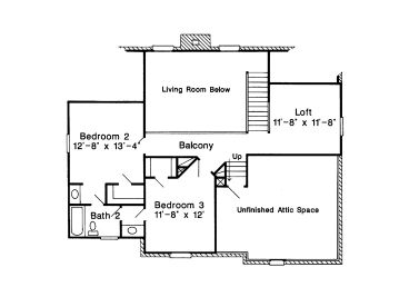 2nd Floor Plan, 054H-0118
