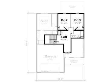 2nd Floor Plan, 031H-0495