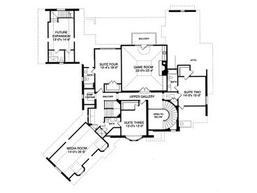 2nd Floor Plan, 029H-0077