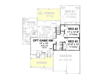 2nd Floor Plan, 059H-0083