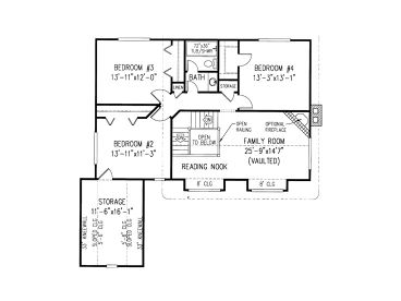 2nd Floor Plan, 044H-0021