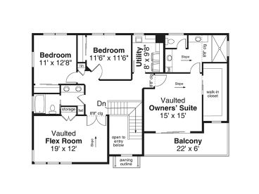 2nd Floor Plan, 051H-0416