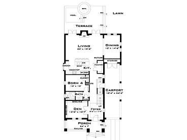 1st Floor Plan, 052H-0049
