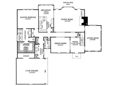 1st Floor Plan, 063H-0028