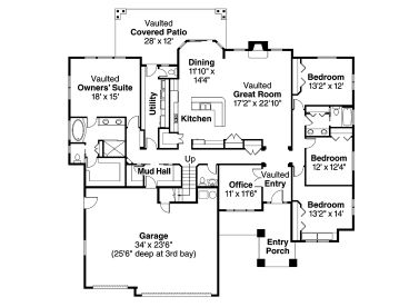 1st Floor Plan, 051H-0159
