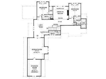 2nd Floor Plan, 023H-0177