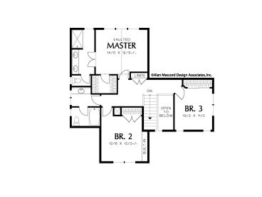2nd Floor Plan, 034H-0162