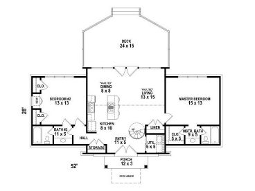1st Floor Plan, 006H-0148