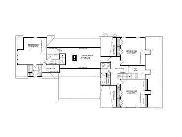 2nd Floor Plan, 063H-0041