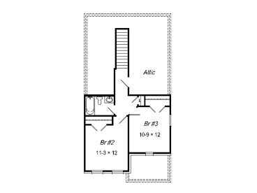 2nd Floor Plan, 061H-0007