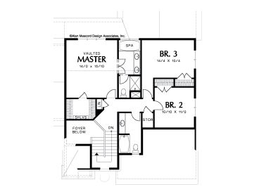2nd Floor Plan, 034H-0170
