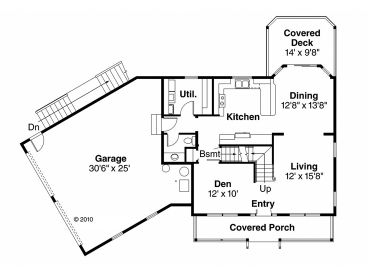 1st Floor Plan, 051H-0306