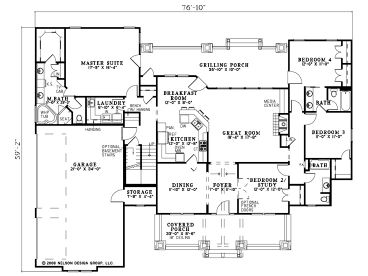 1st Floor Plan, 025H-0187