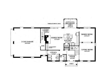 1st Floor Plan, 063H-0114
