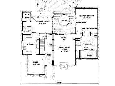 1st Floor Plan, 054H-0129