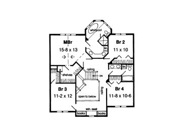 2nd Floor Plan, 047H-0017