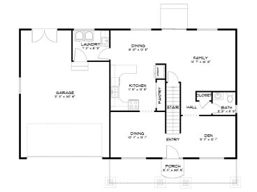 1st Floor Plan, 065H-0019
