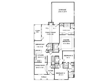 1st Floor Plan, 019H-0098