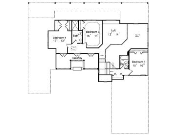 2nd Floor Plan, 043H-0198