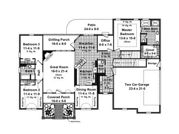 1st Floor Plan, 001H-0156