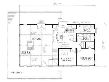 1st Floor Plan, 025H-0027