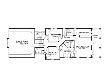 2nd Floor Plan, 058H-0055