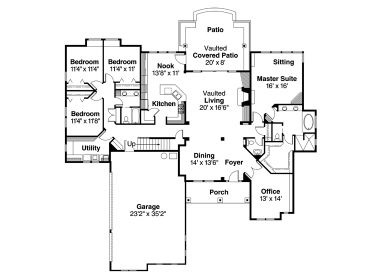 1st Floor Plan, 051H-0098